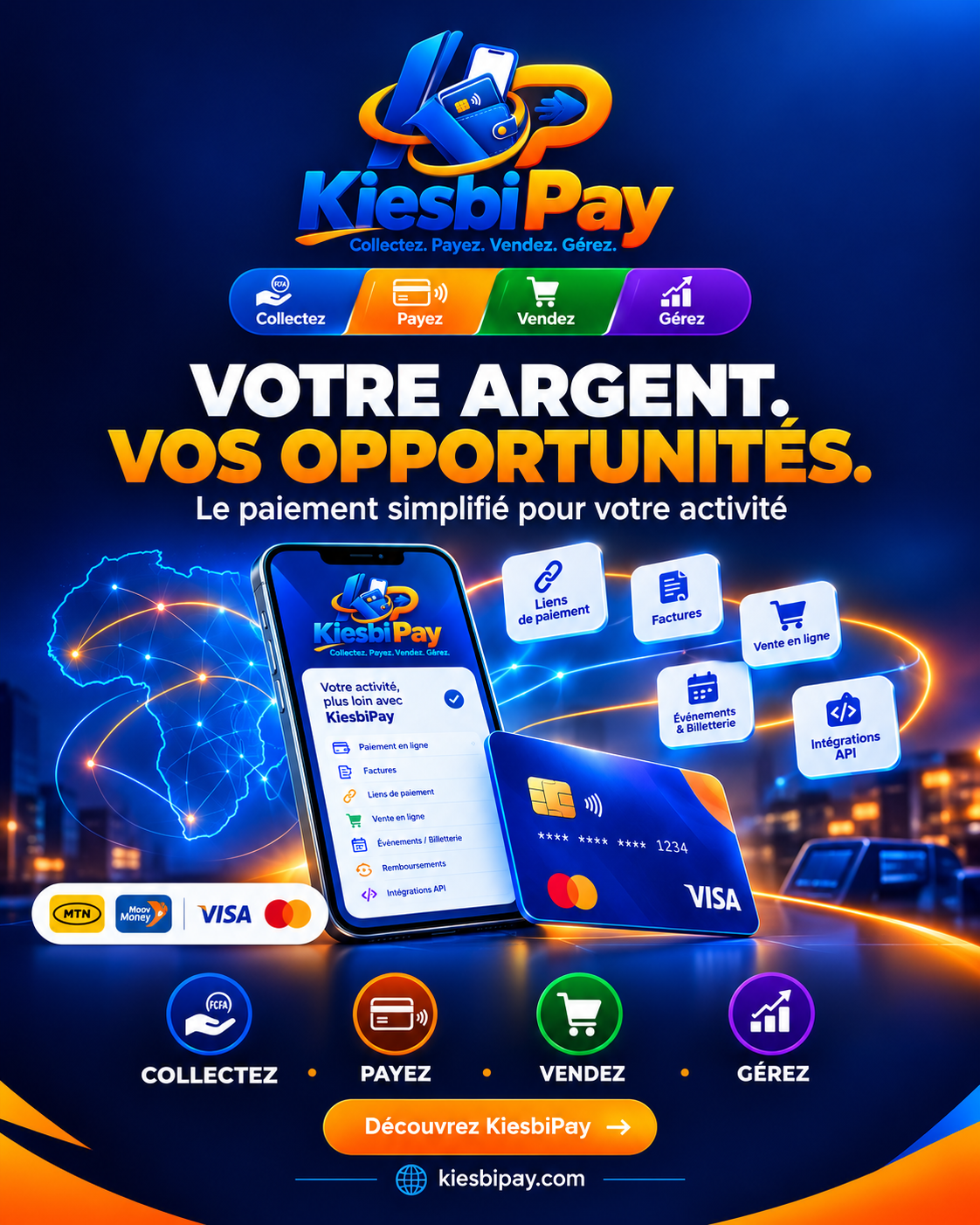 Tableau de bord KiesbiPay